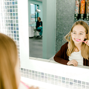 brushing and flossing